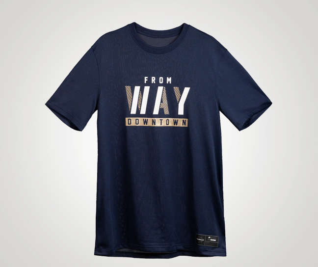 Men's Basketball T-Shirt Jersey TS500 Fast - Dark Blue Downtown