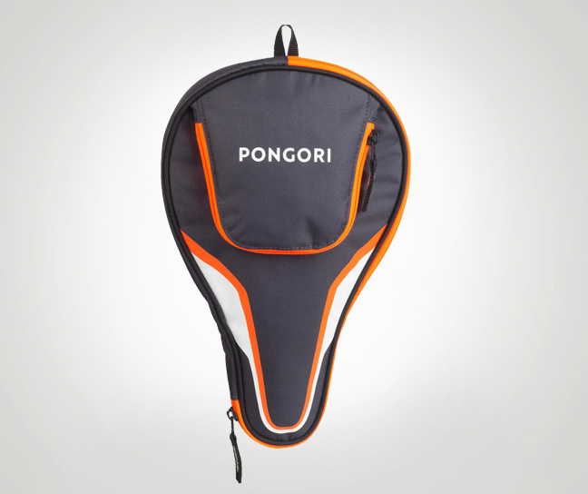 TTC 130 Table Tennis Bat Cover - Grey Orange